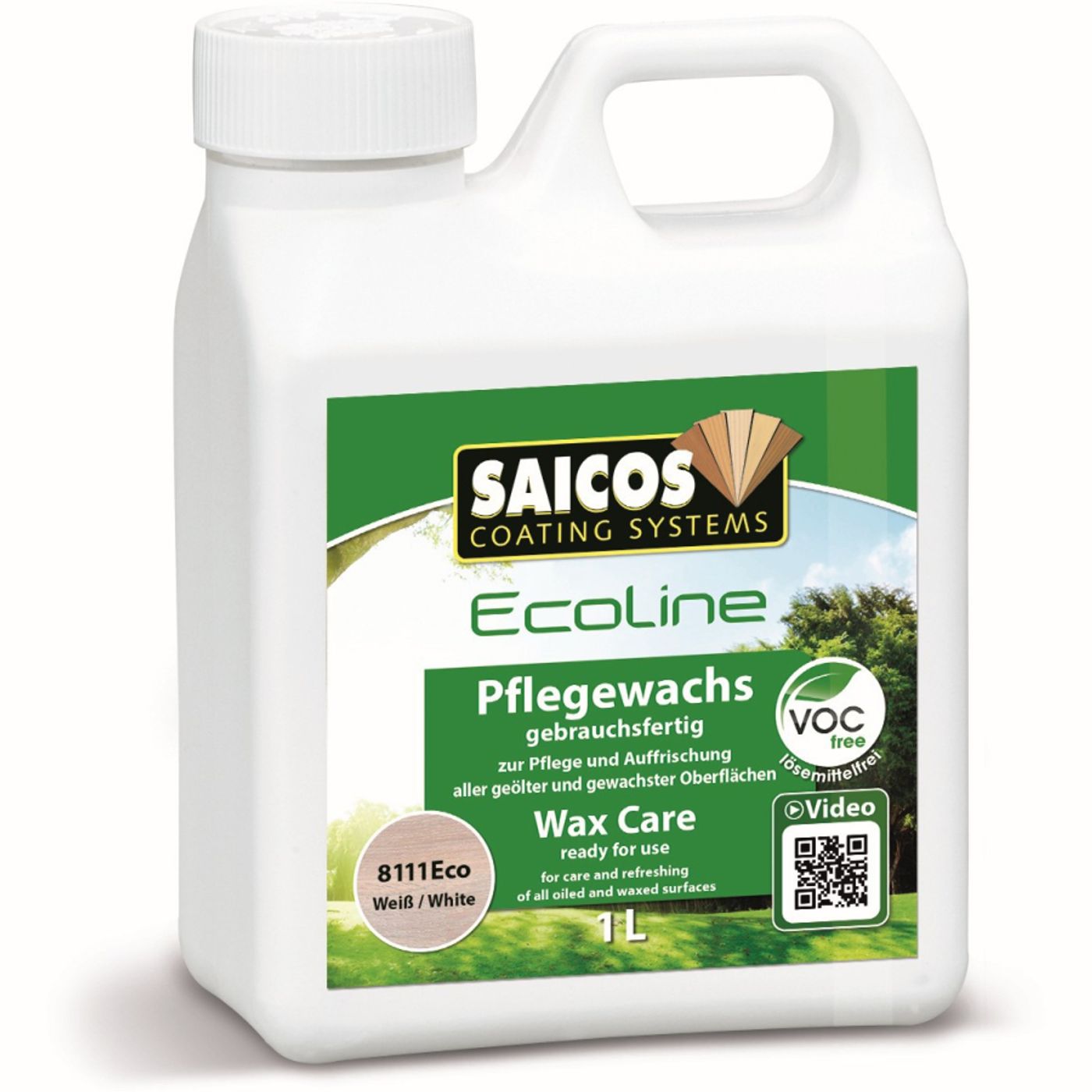 SAICOS ECOLINE WAX CARE WHITE 1,0 L