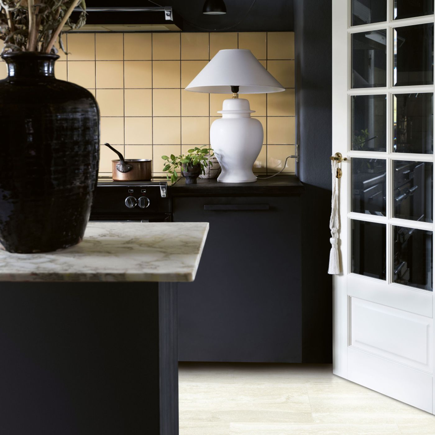 Vinylgulv Pergo Isefjord Pad Pro Ivory Travertine